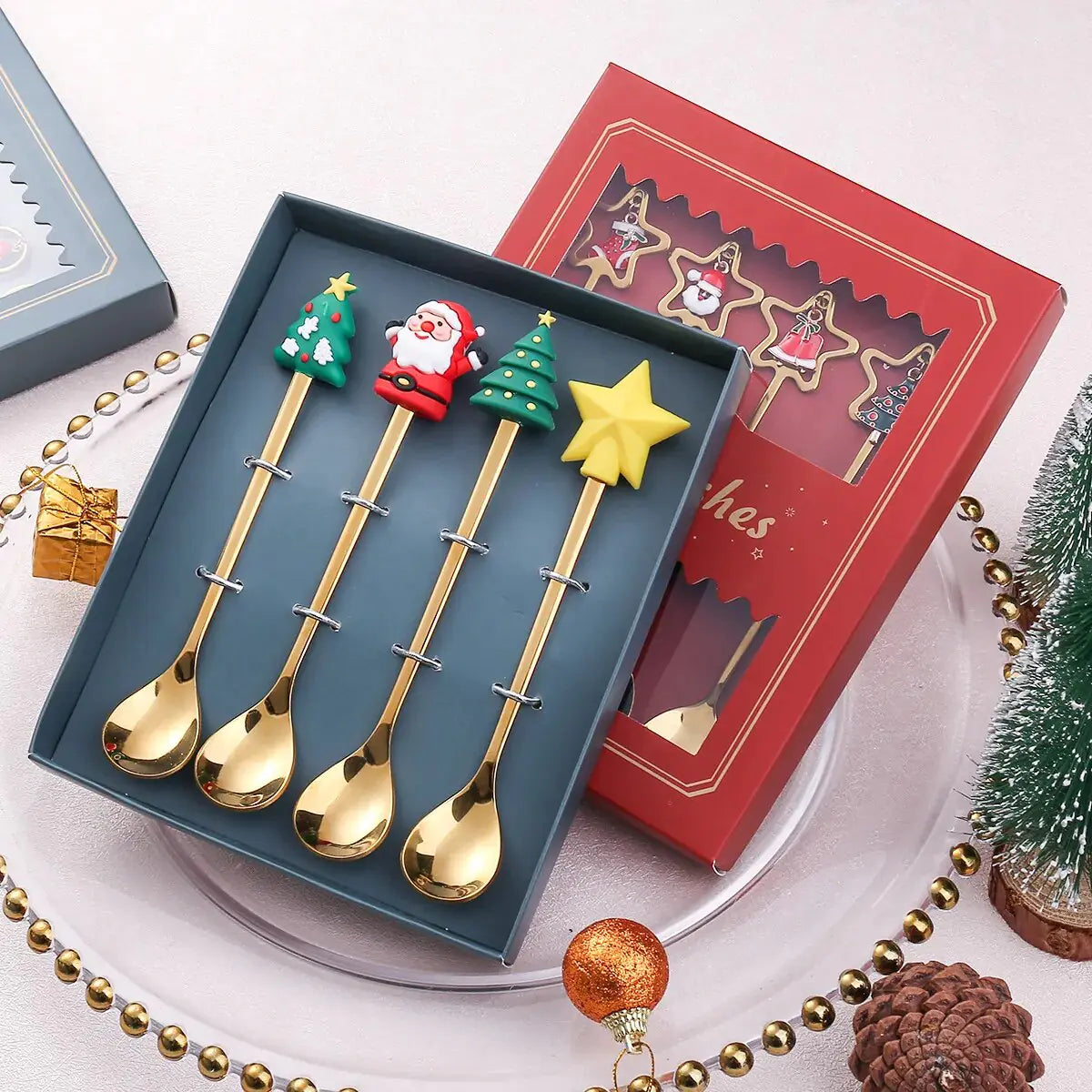 Christmas Cutlery Set: Festive Spoon and Fork - The Gift Shop