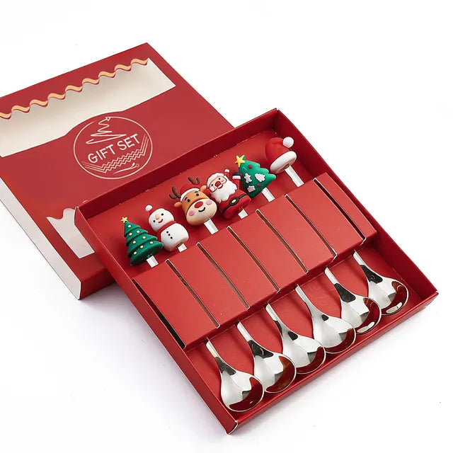 Christmas Cutlery Set: Festive Spoon and Fork - The Gift Shop