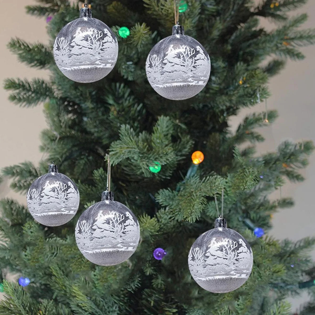 Sparkling Holiday Ornaments Set - The Gift Shop