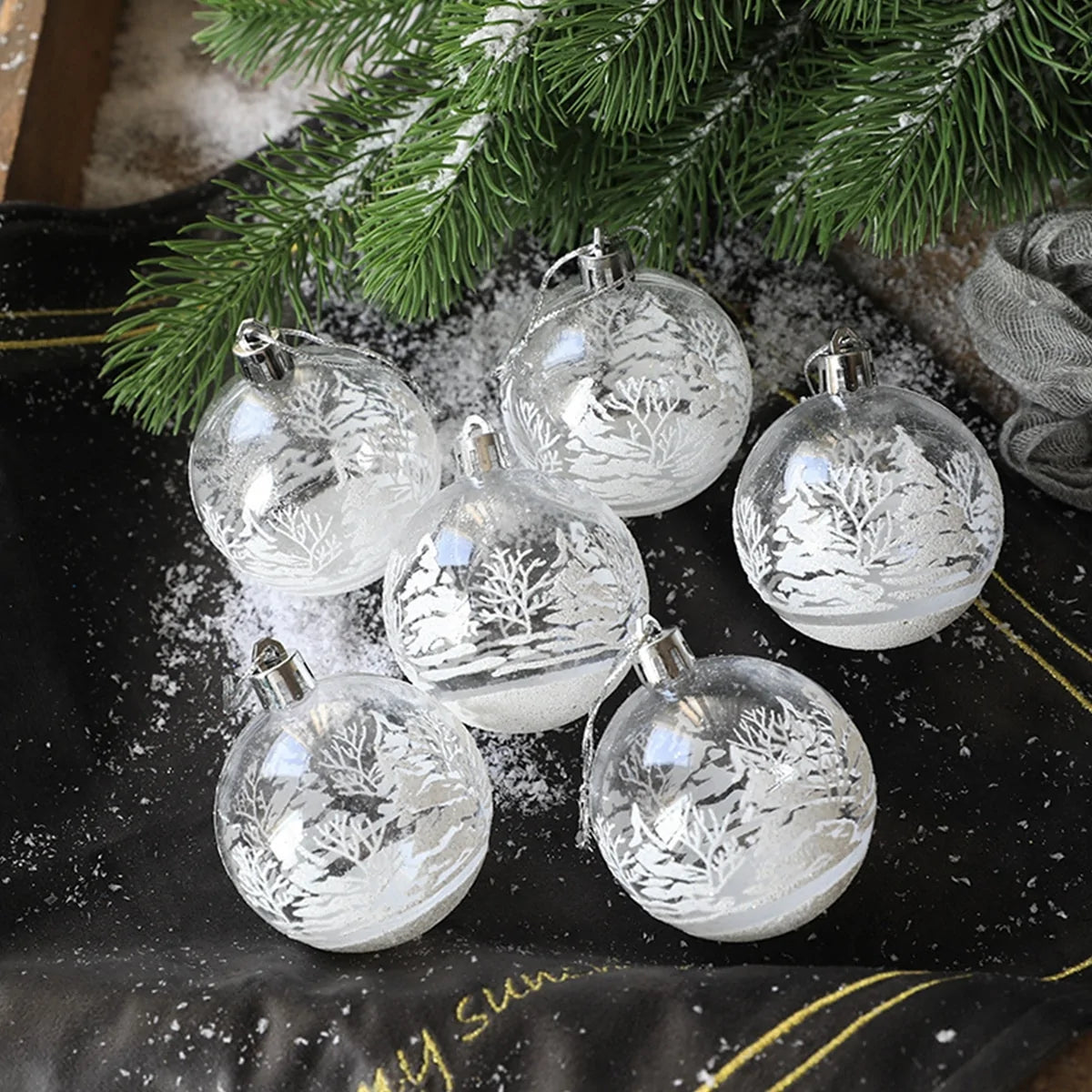 Sparkling Holiday Ornaments Set - The Gift Shop