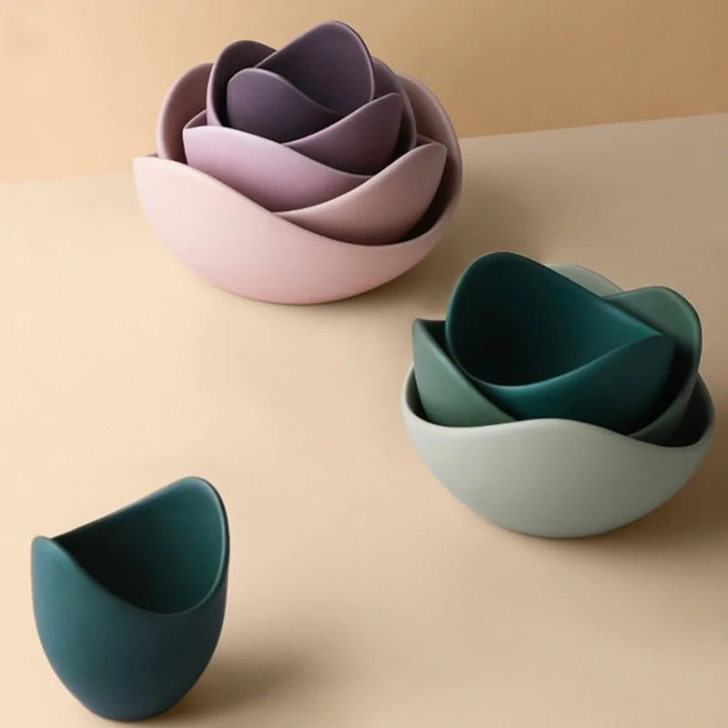 Lotus Ceramic Bowl Dishes And Plates Sets - The Gift Shop