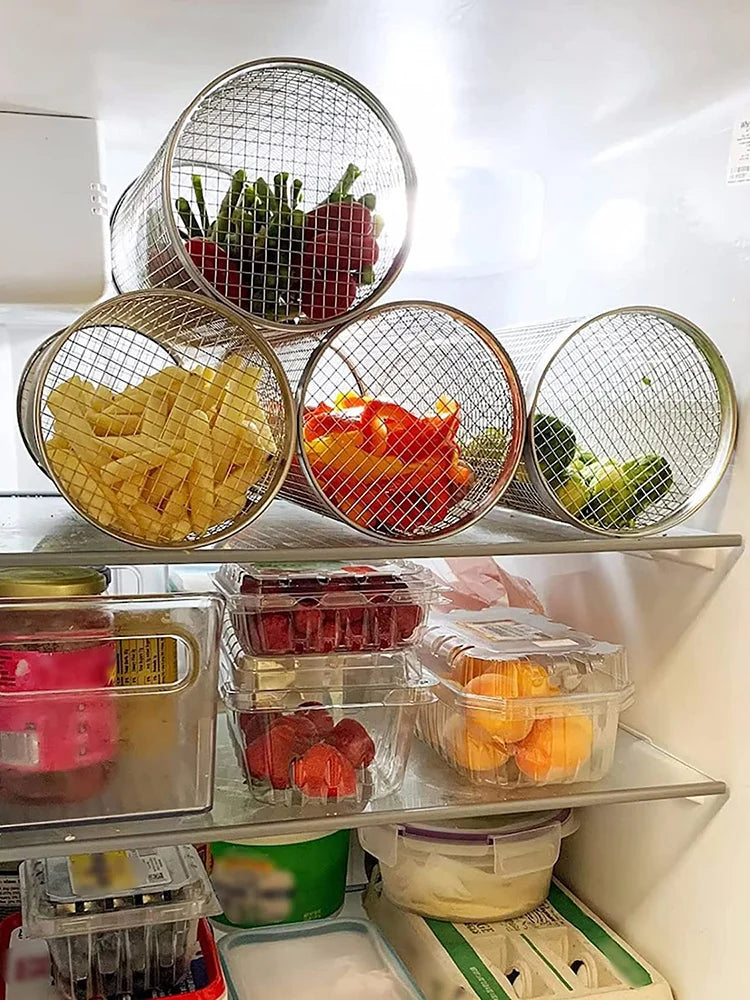 Rolling Grilling Basket Stainless Steel - The Gift Shop
