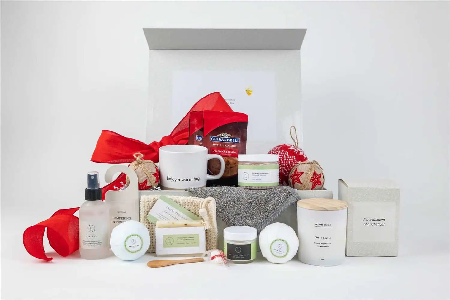 Personalized Holiday Basket - All-Natural Christmas Gift Set - The Gift Shop