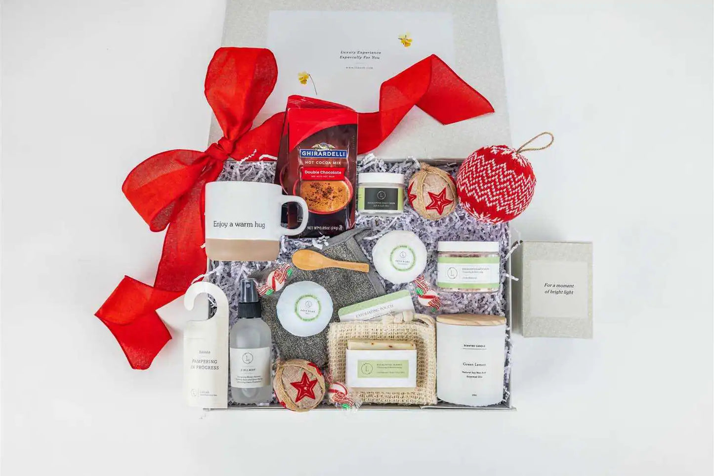 Personalized Holiday Basket - All-Natural Christmas Gift Set - The Gift Shop