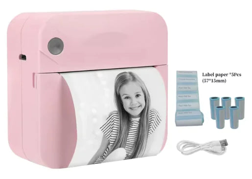 Mini Bluetooth Thermal Printer - Portable Ink-Free Photo & Note Printing - The Gift Shop