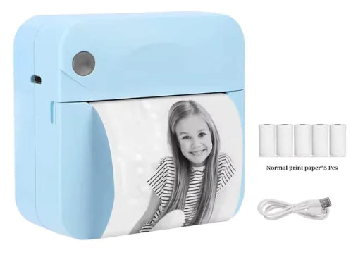 Mini Bluetooth Thermal Printer - Portable Ink-Free Photo & Note Printing - The Gift Shop