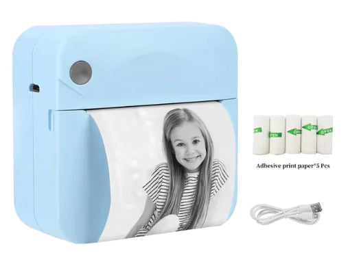 Mini Bluetooth Thermal Printer - Portable Ink-Free Photo & Note Printing - The Gift Shop