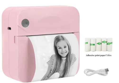Mini Bluetooth Thermal Printer - Portable Ink-Free Photo & Note Printing - The Gift Shop