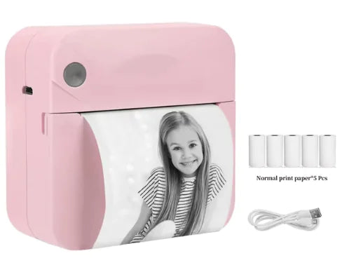 Mini Bluetooth Thermal Printer - Portable Ink-Free Photo & Note Printing - The Gift Shop