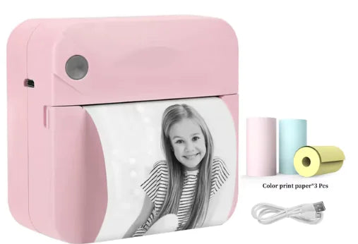 Mini Bluetooth Thermal Printer - Portable Ink-Free Photo & Note Printing - The Gift Shop