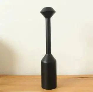 Black Wooden Candle Holder - The Gift Shop