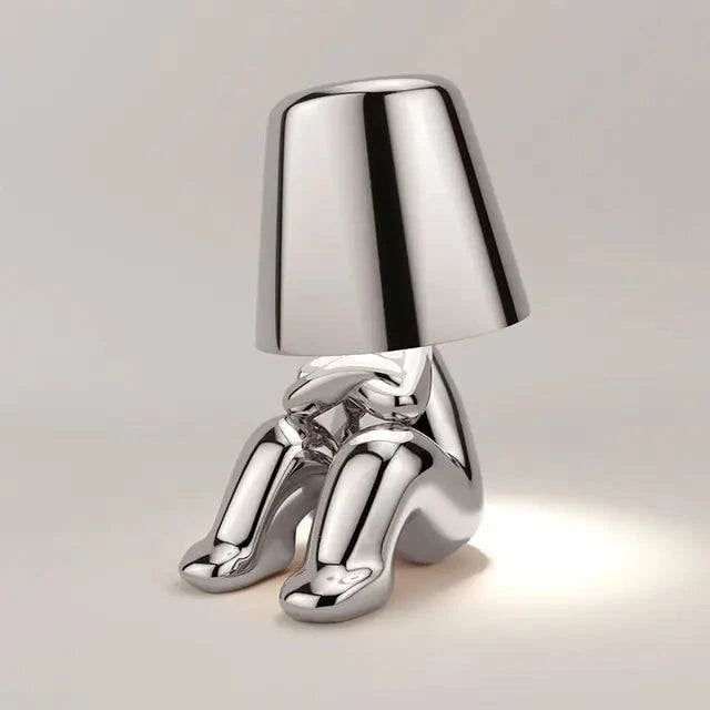 Little Golden Man Table Lamp - Whimsical USB Rechargeable Light - The Gift Shop