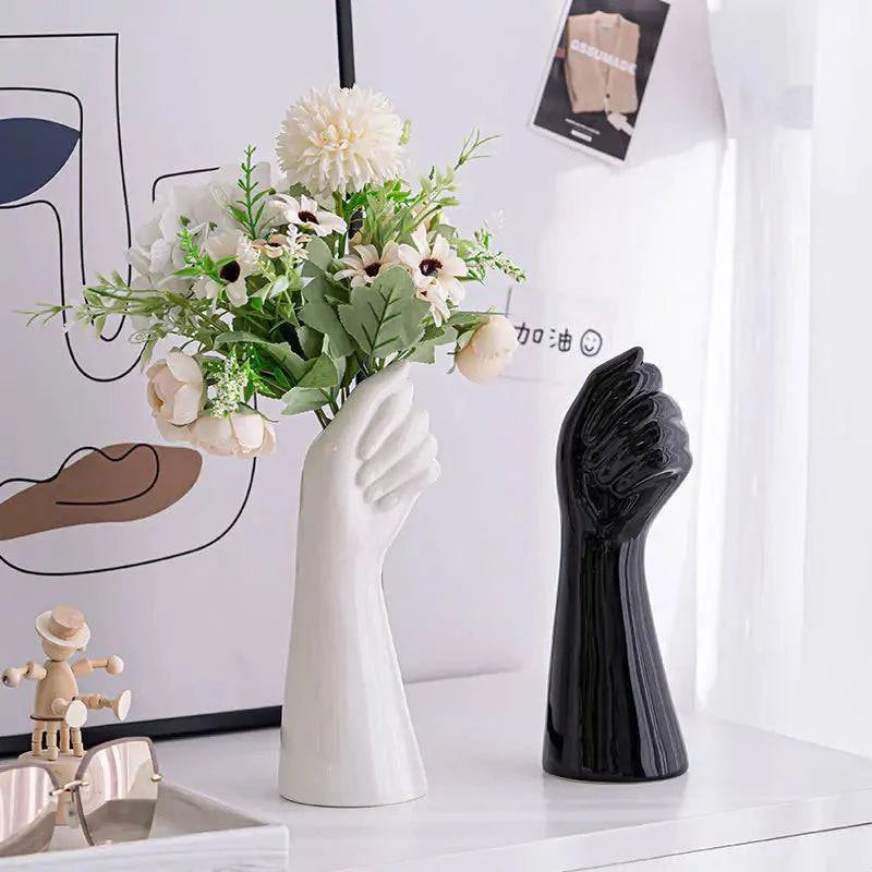 Artistic Ceramic Hand Vase - The Gift Shop