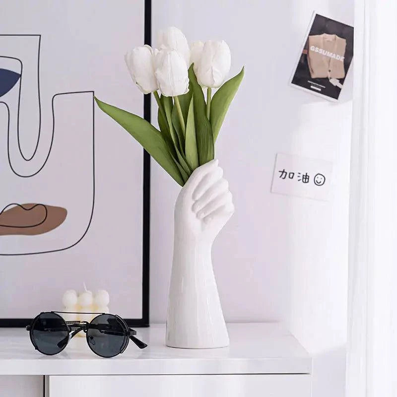 Artistic Ceramic Hand Vase - The Gift Shop