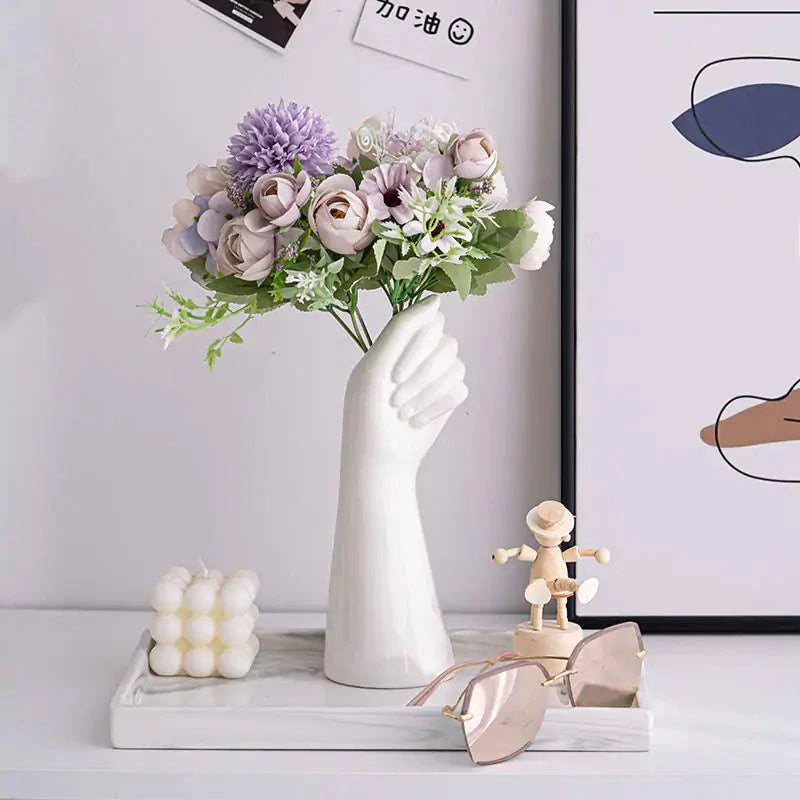 Artistic Ceramic Hand Vase - The Gift Shop