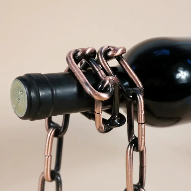 Metal Hanging Suspension Iron Chain Wine Rack - The Gift Shop