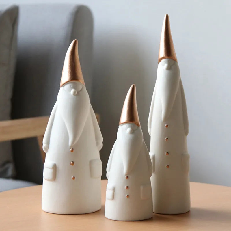 Hand-Painted Ceramic Santa Claus Set - The Gift Shop