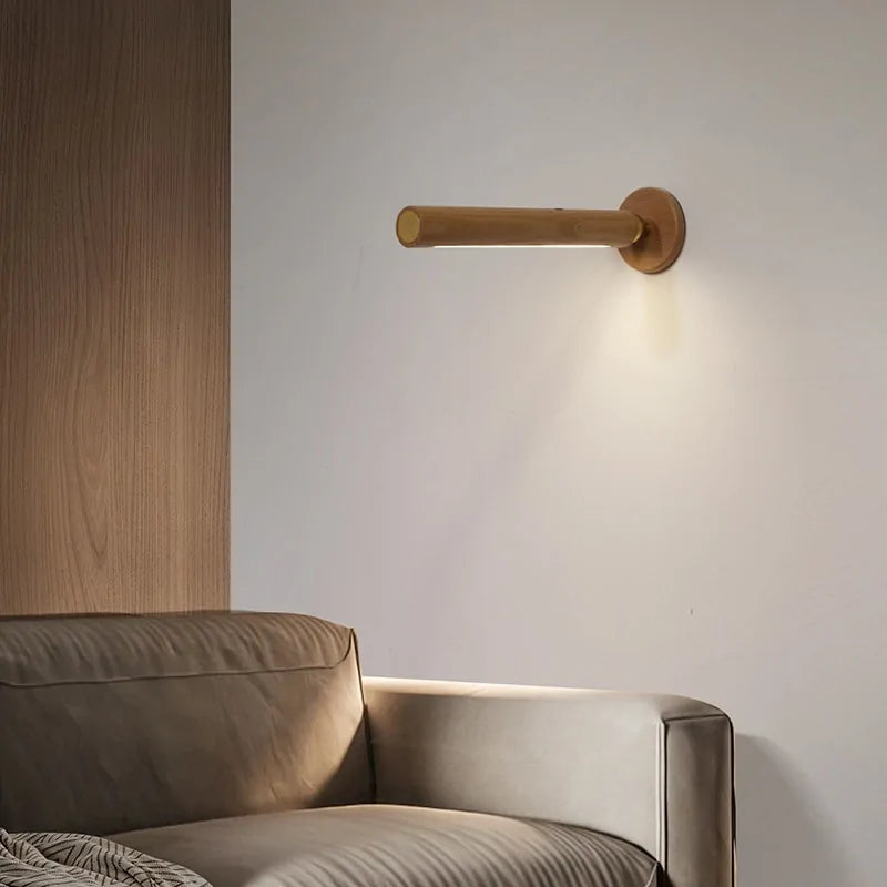 Smart Rotatable Wooden Night Light - The Gift Shop