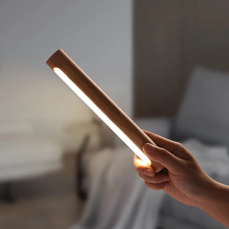 Smart Rotatable Wooden Night Light - The Gift Shop