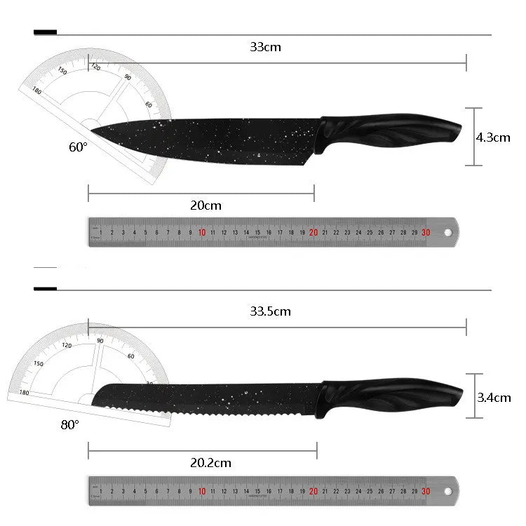 Stainless Steel Kitchen Knives Set - The Gift Shop