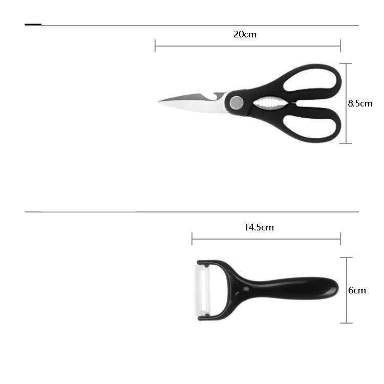 Stainless Steel Kitchen Knives Set - The Gift Shop