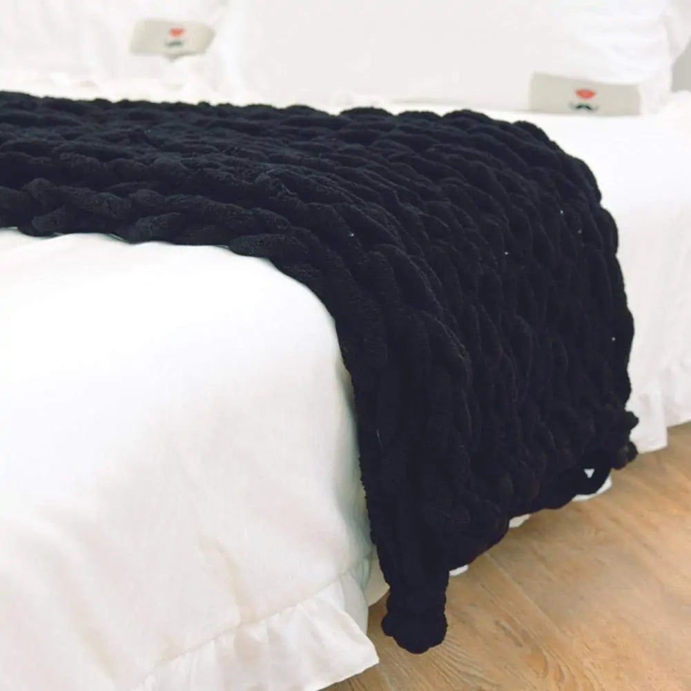 Cozy Chunky Knit Blanket | Soft and Warm Handmade Throw for Home Decor - The Gift Shop