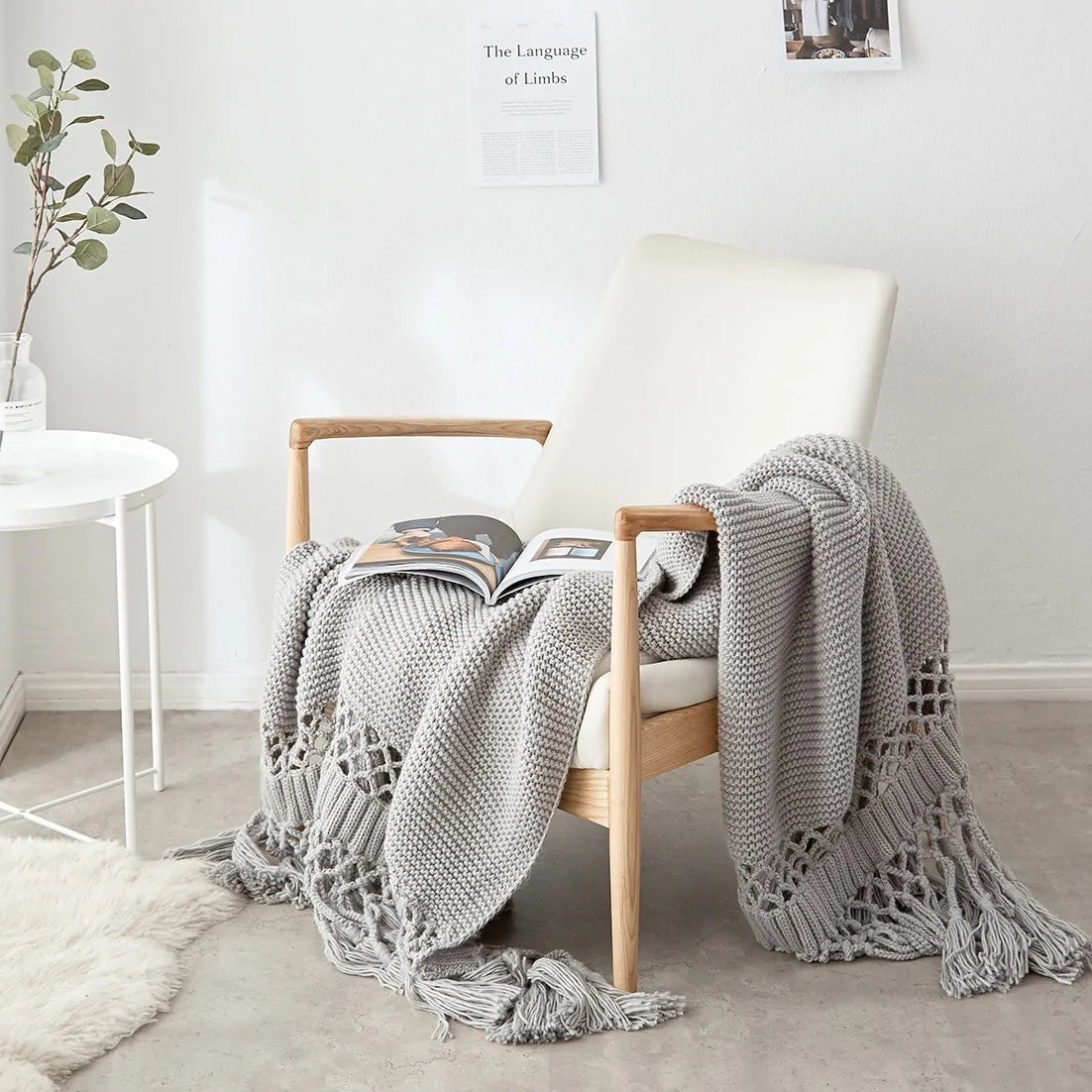 Handmade Hollow Tassel Blanket - The Gift Shop