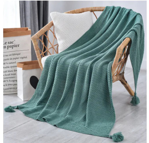 Handmade Hollow Tassel Blanket - The Gift Shop
