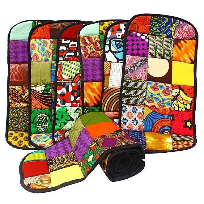 Handmade African Kitengi Placemats – Set of 6 - The Gift Shop