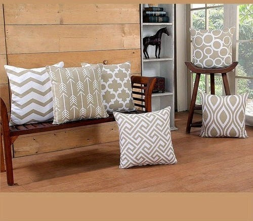 White Linen Pillow Covers Set of 6.