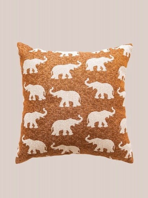 Wildly Chic - Safari Decorative Terracotta Throw Pillowcase – Thoughtful Gift from The Gift Shop UAE