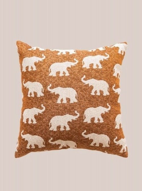 Wildly Chic - Safari Decorative Terracotta Throw Pillowcase – Thoughtful Gift from The Gift Shop UAE
