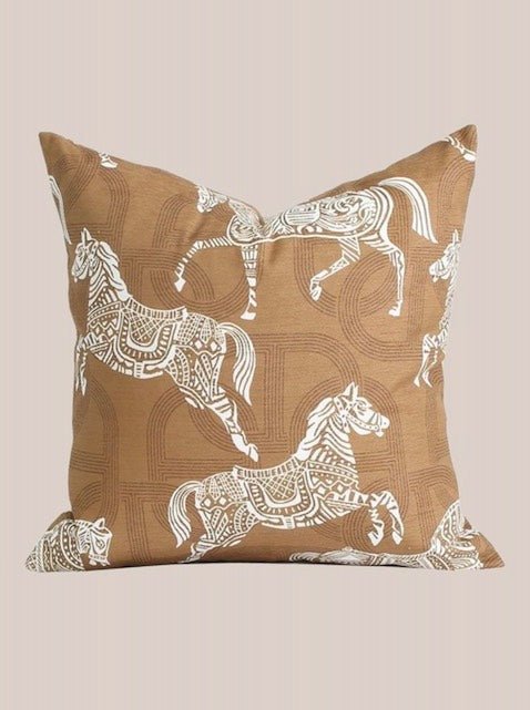 Wildly Chic - Safari Decorative Terracotta Throw Pillowcase – Thoughtful Gift from The Gift Shop UAE
