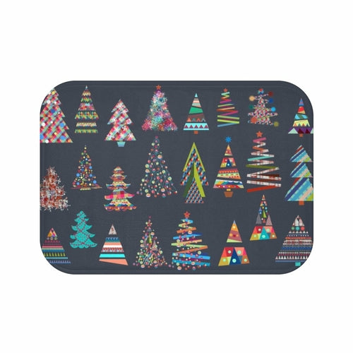 Festive Bath Mat - Christmas Trees - The Gift Shop