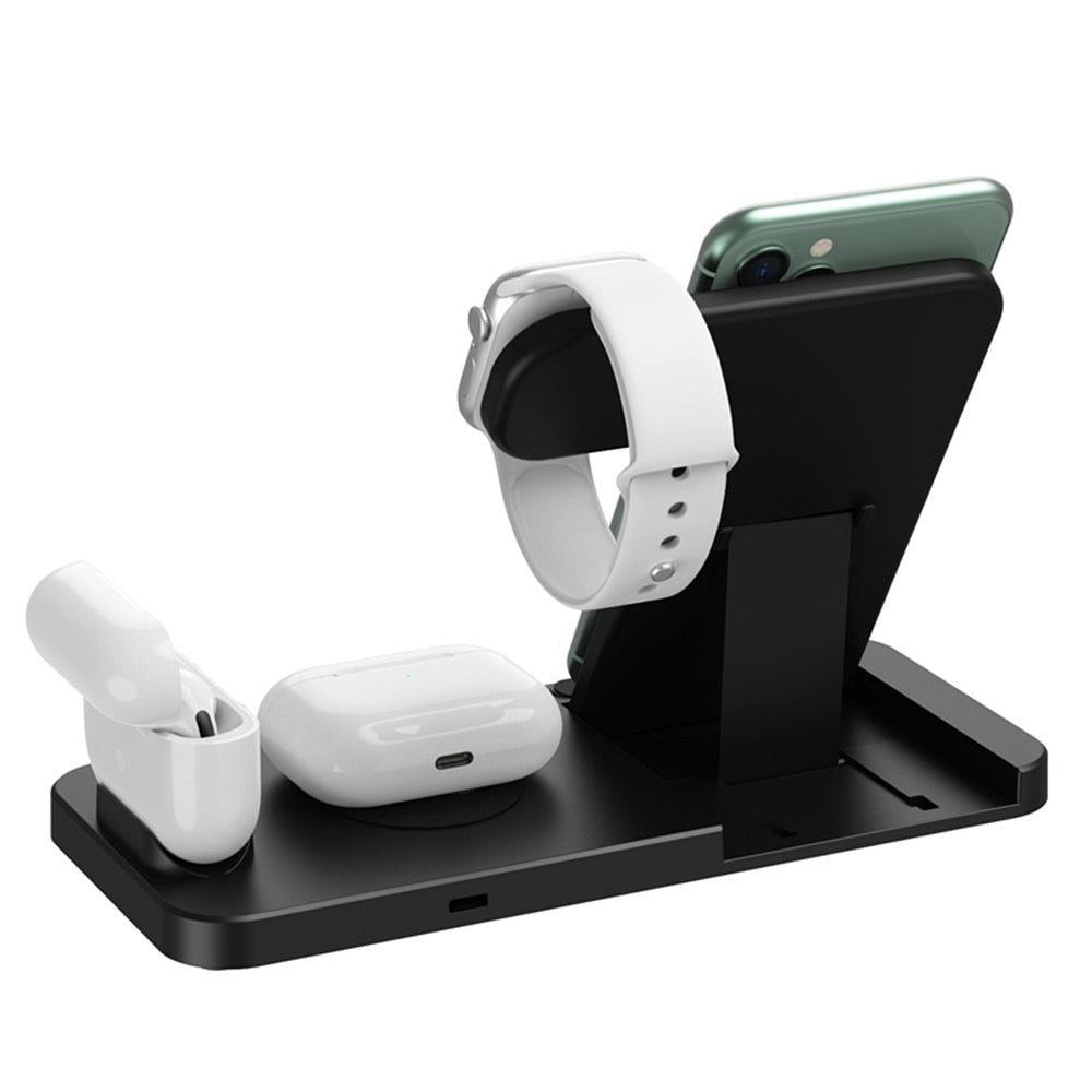 4-in-1 Fast Wireless Charging Station For iPhone and Samsung phones - The Gift Shop