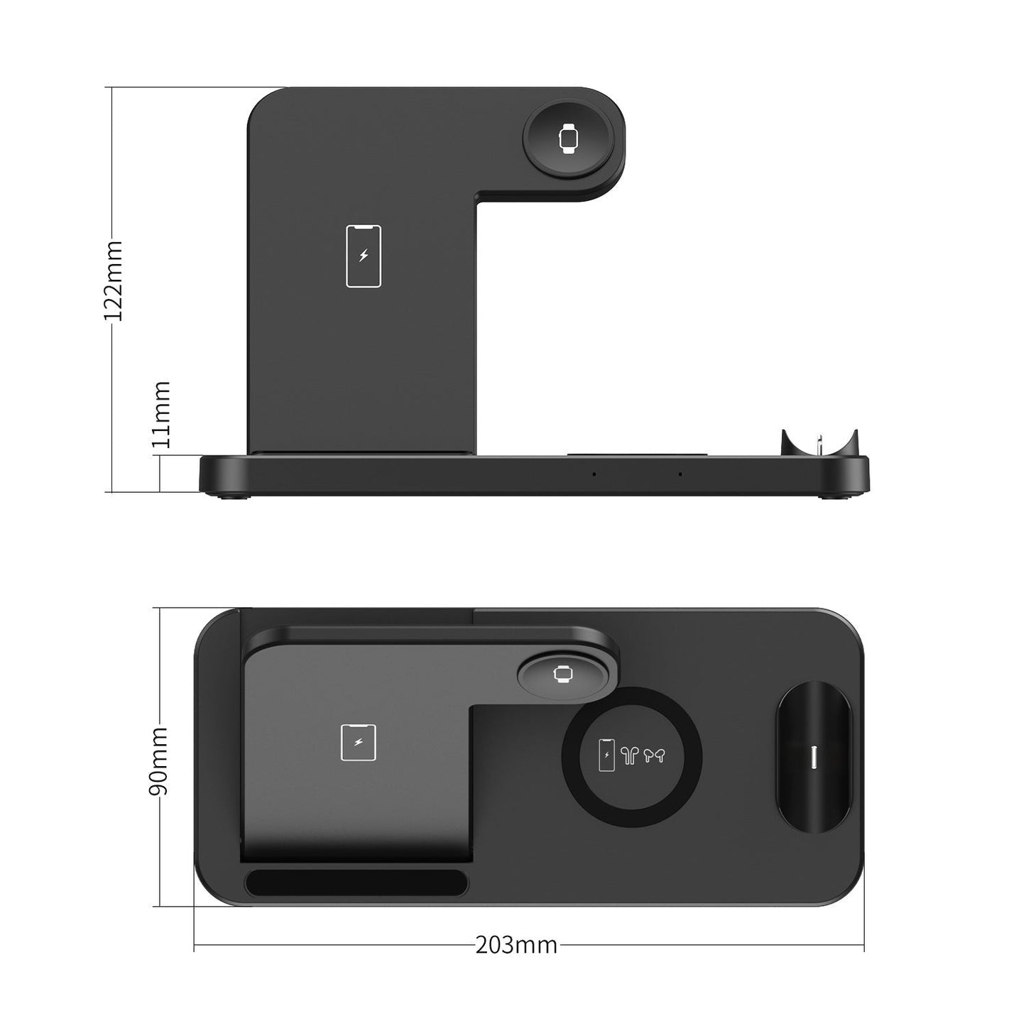 4-in-1 Fast Wireless Charging Station For iPhone and Samsung phones - The Gift Shop