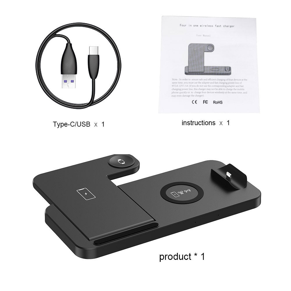 4-in-1 Fast Wireless Charging Station For iPhone and Samsung phones - The Gift Shop
