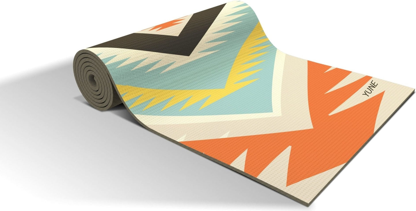 Eco Yoga Mat with Non-Slip Grip and 5mm Cushioning.