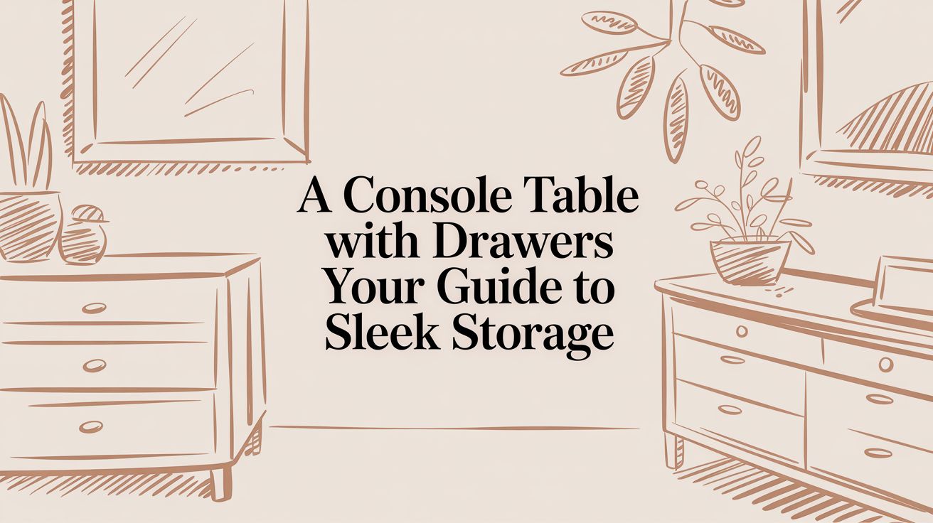A Guide to Choosing a Console Table with Drawers - The Gift Shop