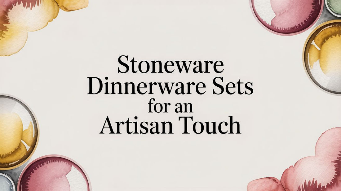Artisan Stoneware Dinnerware Sets for an Elevated Table - The Gift Shop