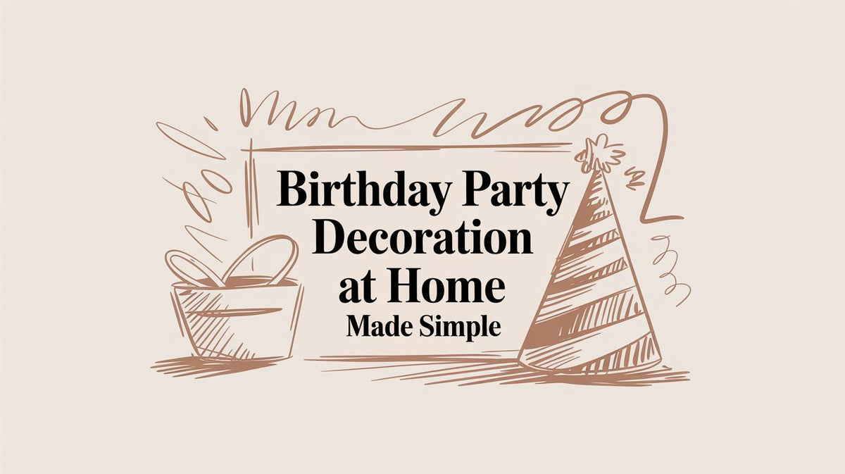 Birthday Party Decoration at Home Made Simple - The Gift Shop