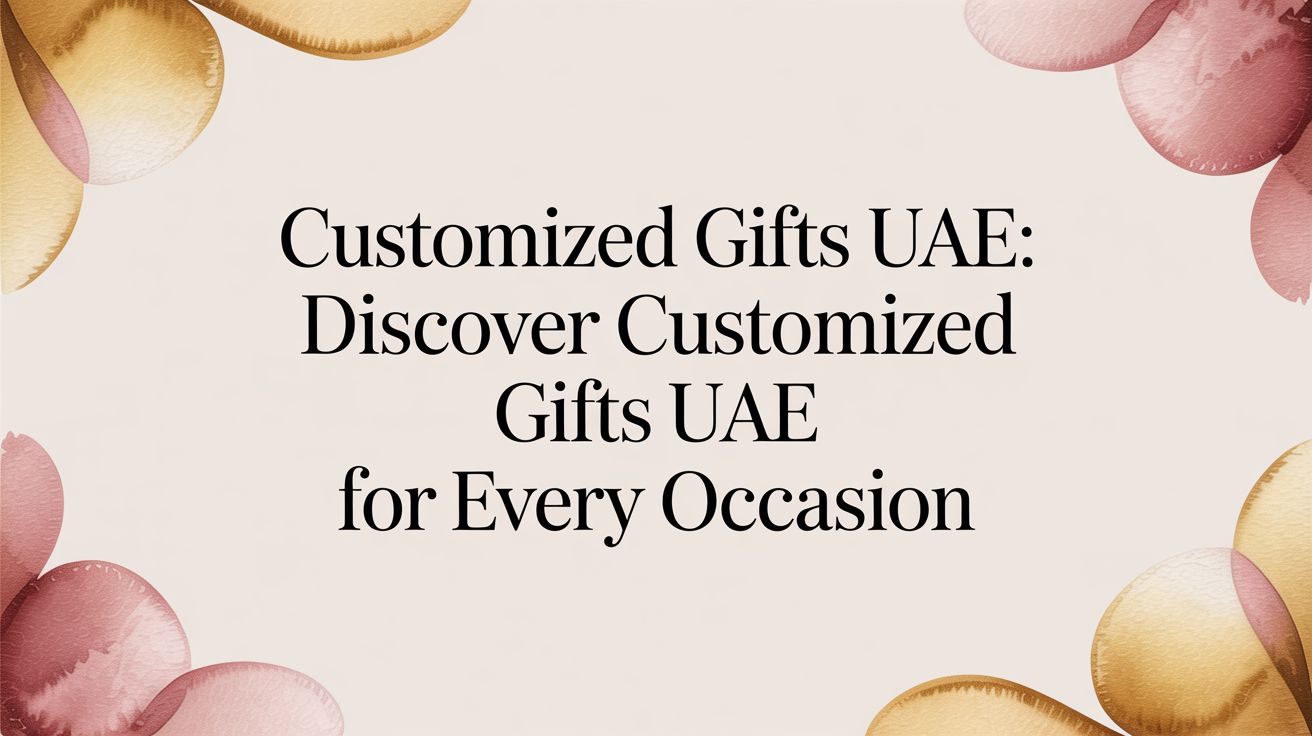A Guide to Finding Unique Customized Gifts in the UAE