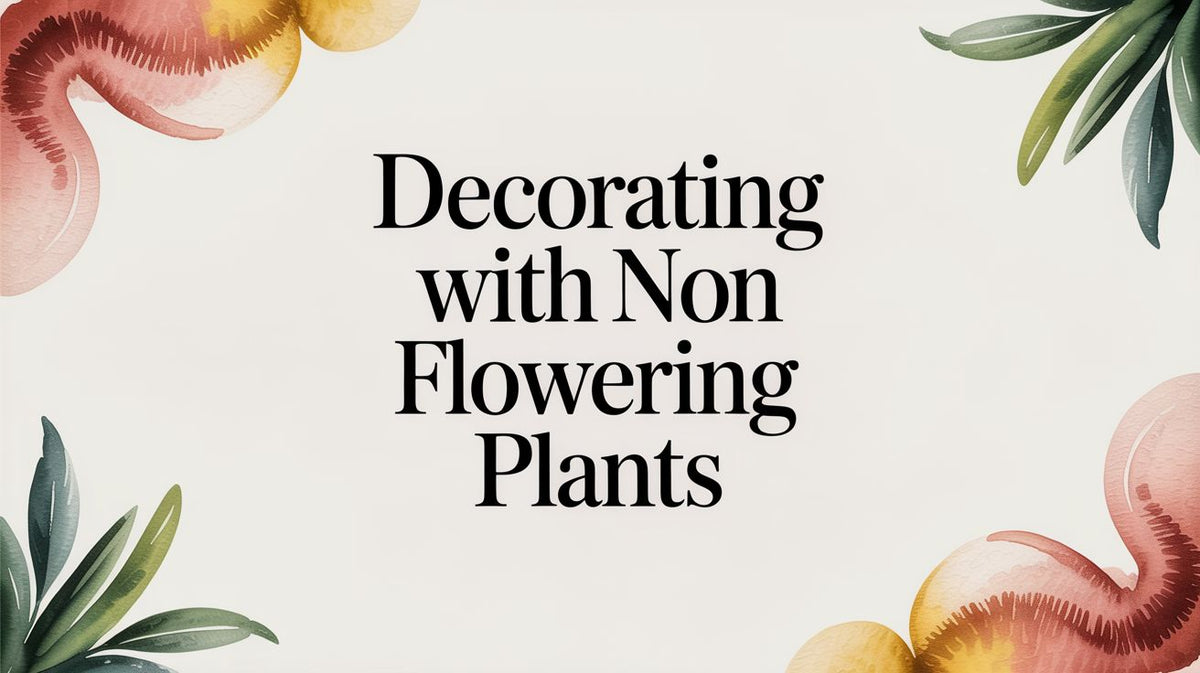 Decorating with Non Flowering Plants: A Guide to Artisan Greenery - The Gift Shop