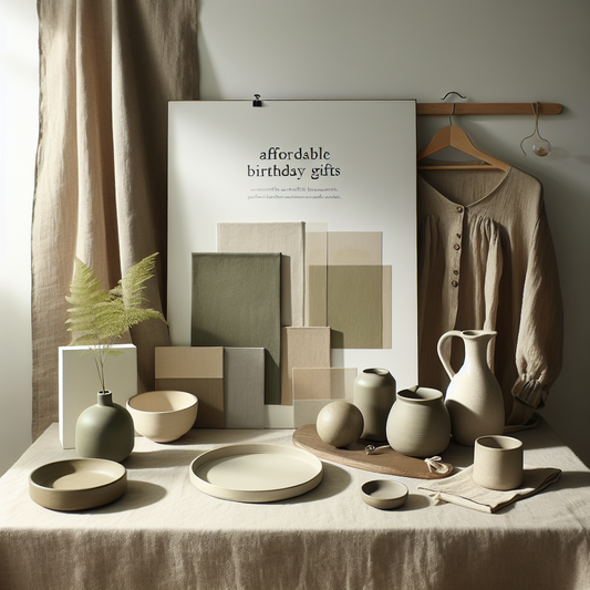 Minimalist scene inspired by Affordable Birthday Gifts for Couples