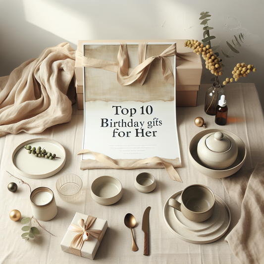 Minimalist scene inspired by Top 10 Birthday Gifts for Her