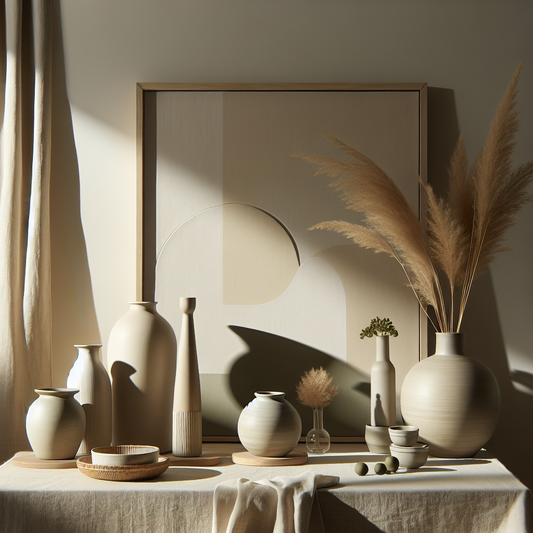 Minimalist scene inspired by How to Choose the Perfect Vases for Him