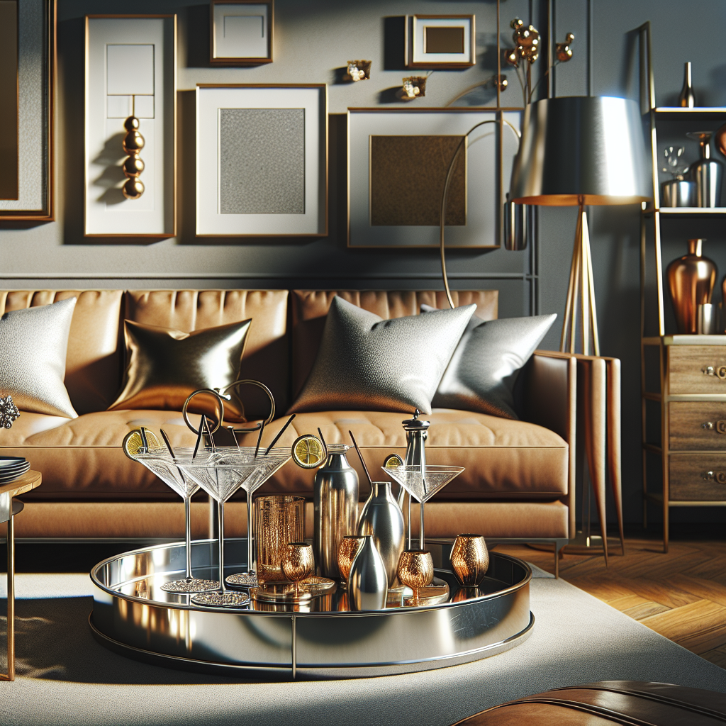 How to Incorporate Metallic Accents into Your Hosting Style
