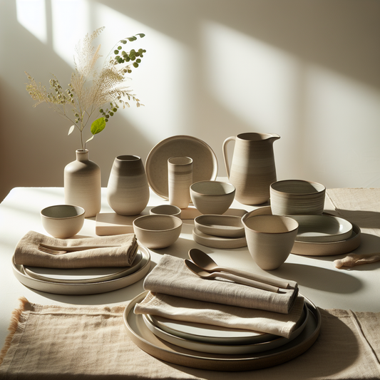 Minimalist scene inspired by Top 10 Tableware That Make Perfect Anniversary Gifts