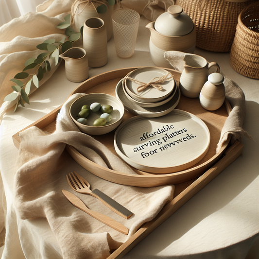 Minimalist scene inspired by Affordable Serving Platters Gifts for Newlyweds
