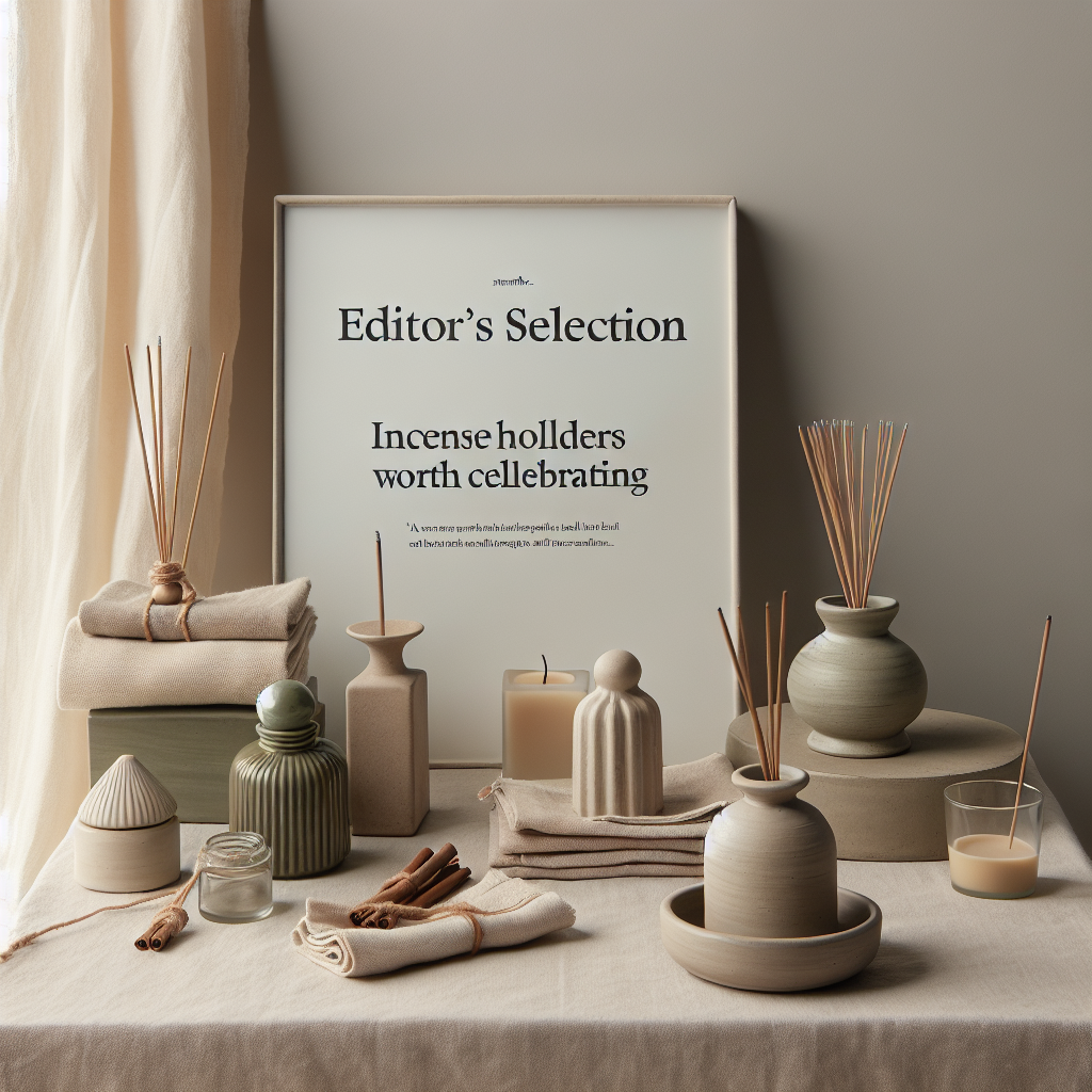 Minimalist scene inspired by Editor's Selection: Incense Holders Worth Celebrating in UAE home decor